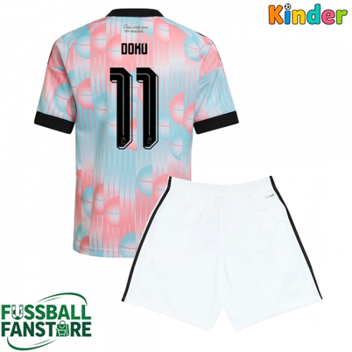 Belgien Jeremy Doku #11 Replik Auswärtstrikot Kinder WM 2026 Kurzarm (+ Kurze Hosen)